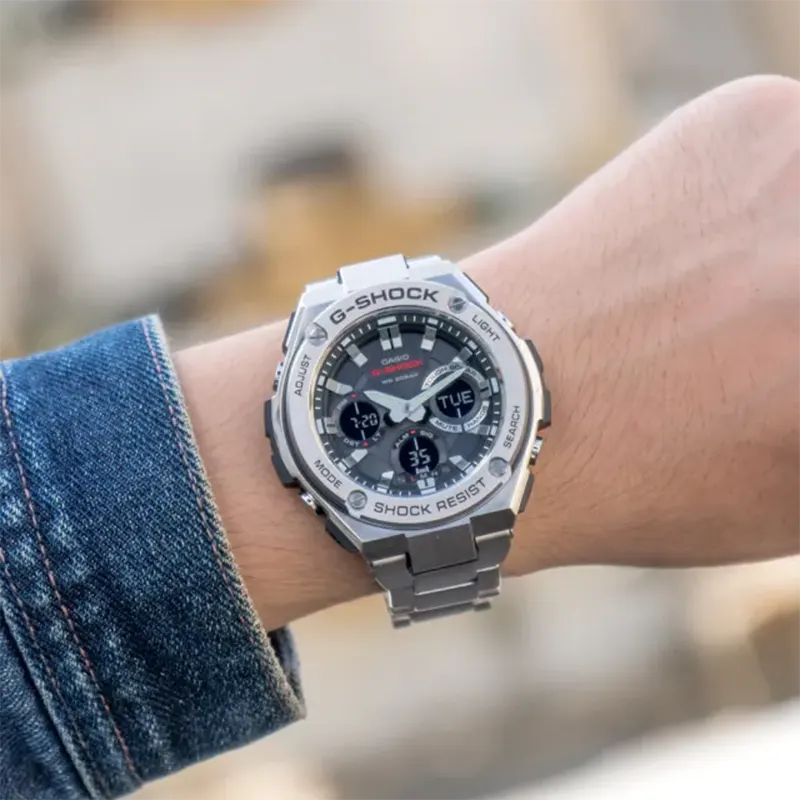 Casio G-shock G-STEEL Digital-Analog Dial Watch For Men's- GST-S110D-1A